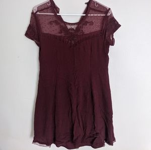 Burgundy shirt